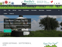 Tablet Screenshot of marthasbloomers.com